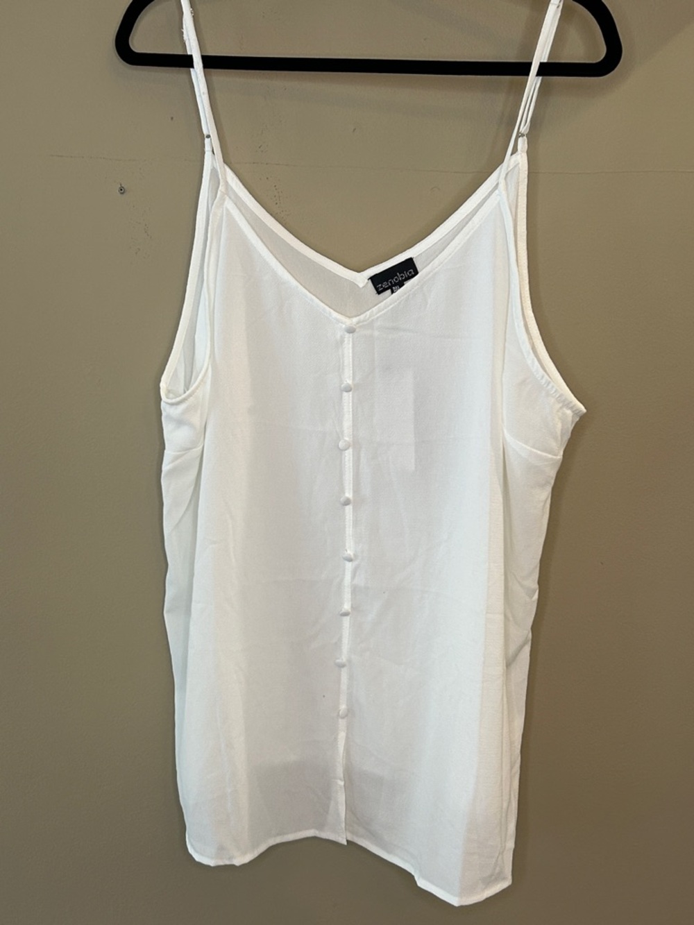 Zenobia White/Ivory Camisole Top